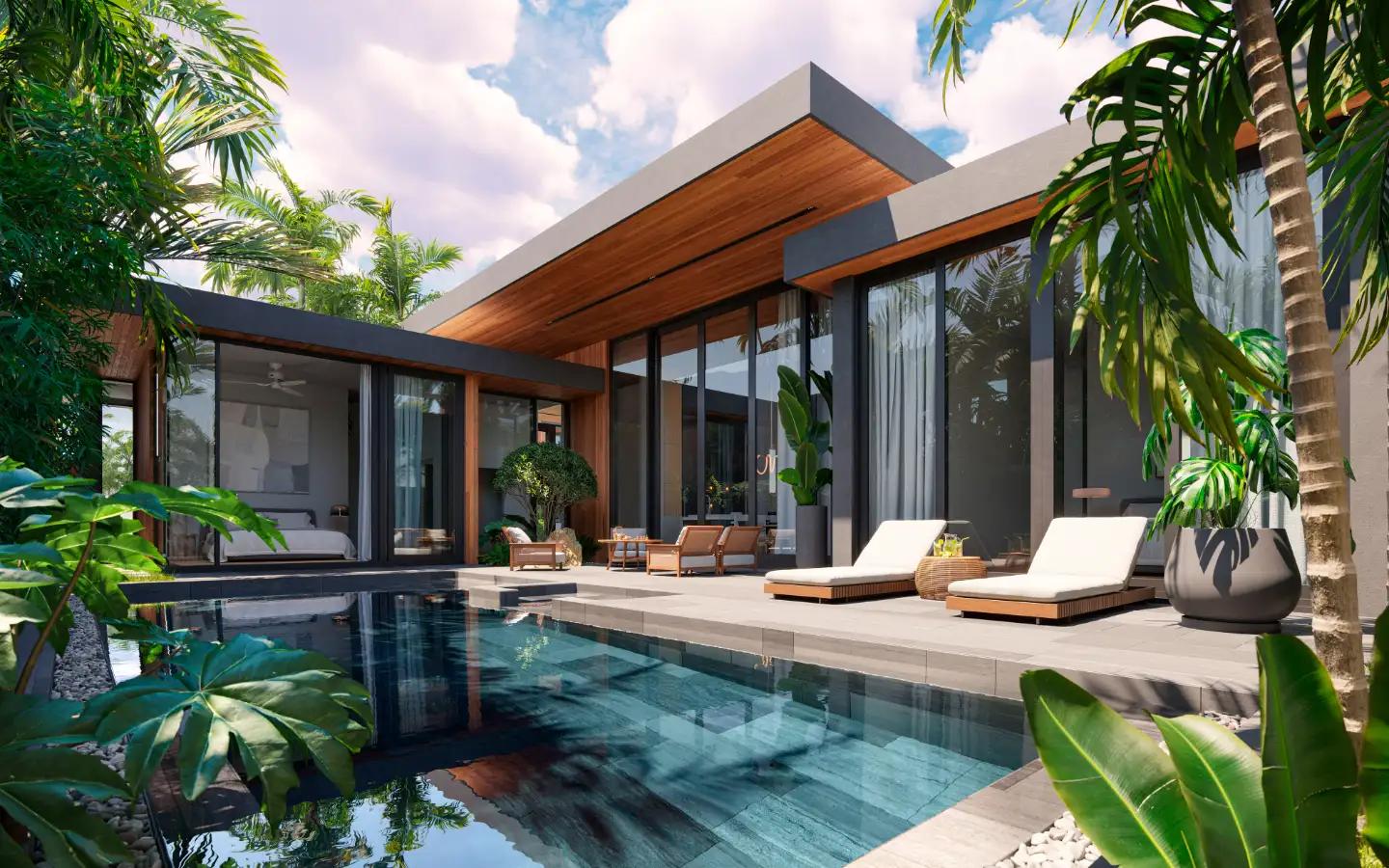 Interior view of 3 Bedroom Pool Villa for Sale in One Residence Lakeside - 2 km from Blue Tree Waterpark