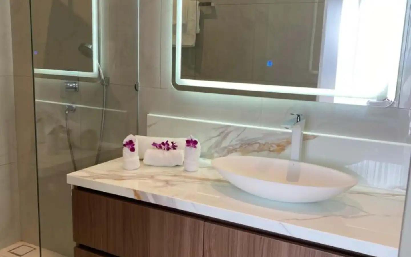 Interior view of 2 Bedroom Ocean View Private Pool Resale Condo in Andamaya Surin