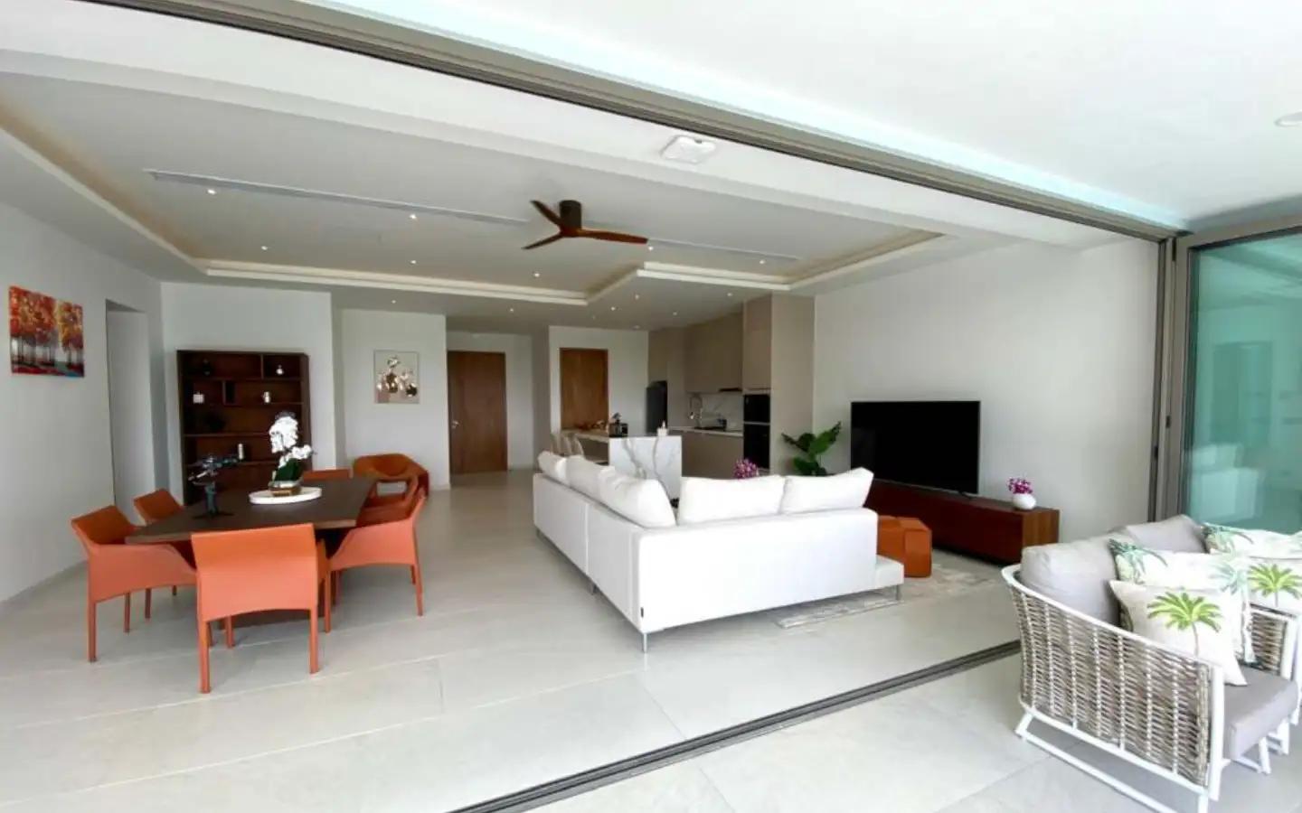 Interior view of 2 Bedroom Ocean View Private Pool Resale Condo in Andamaya Surin