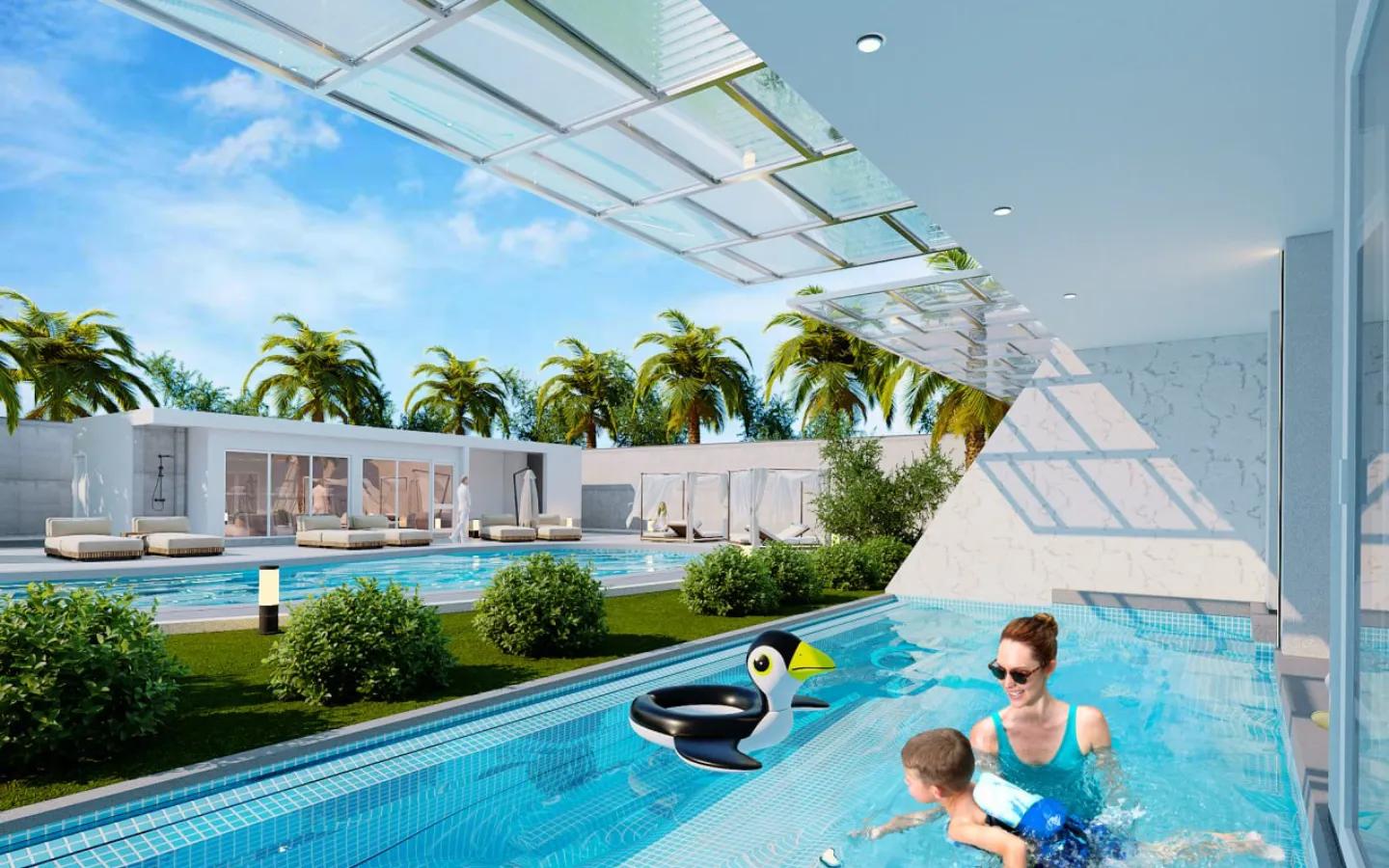 Interior view of 2 Bedroom Condo with Private Swimming Pool for Sale at Babylon Sky Garden II - Type A & B