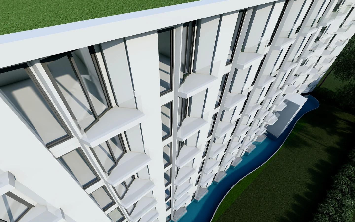 View from Sea View Studio Apartment in Aura Condominium, Chalong