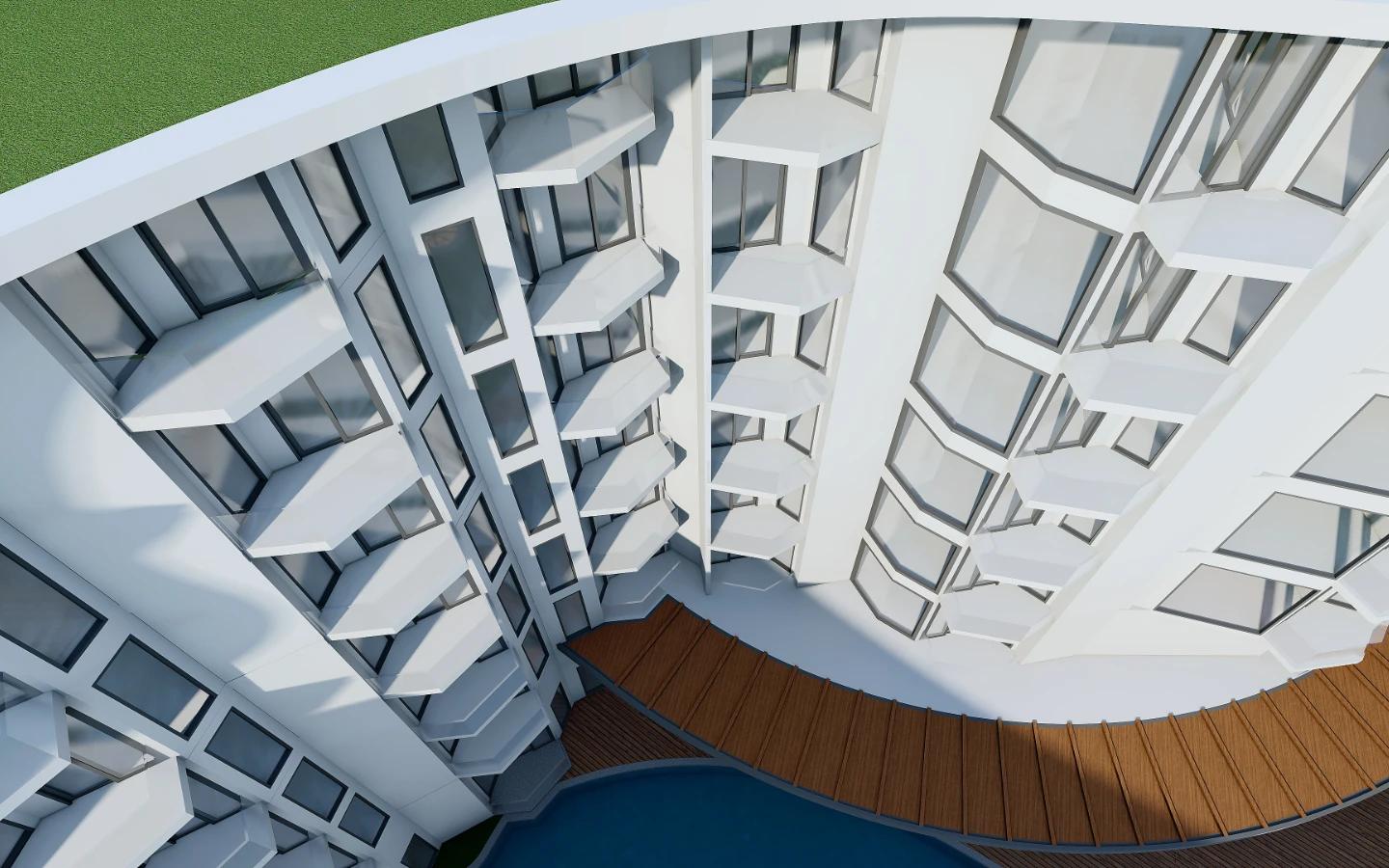 View from Sea View Studio Apartment in Aura Condominium, Chalong