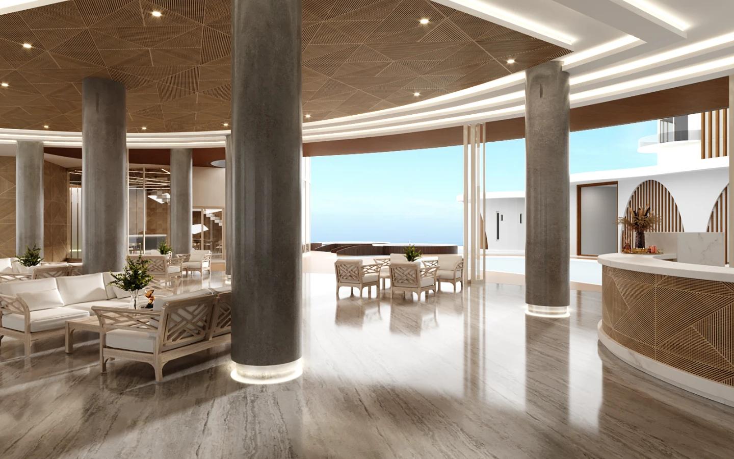 View from Sea View Studio Apartment in Aura Condominium, Chalong