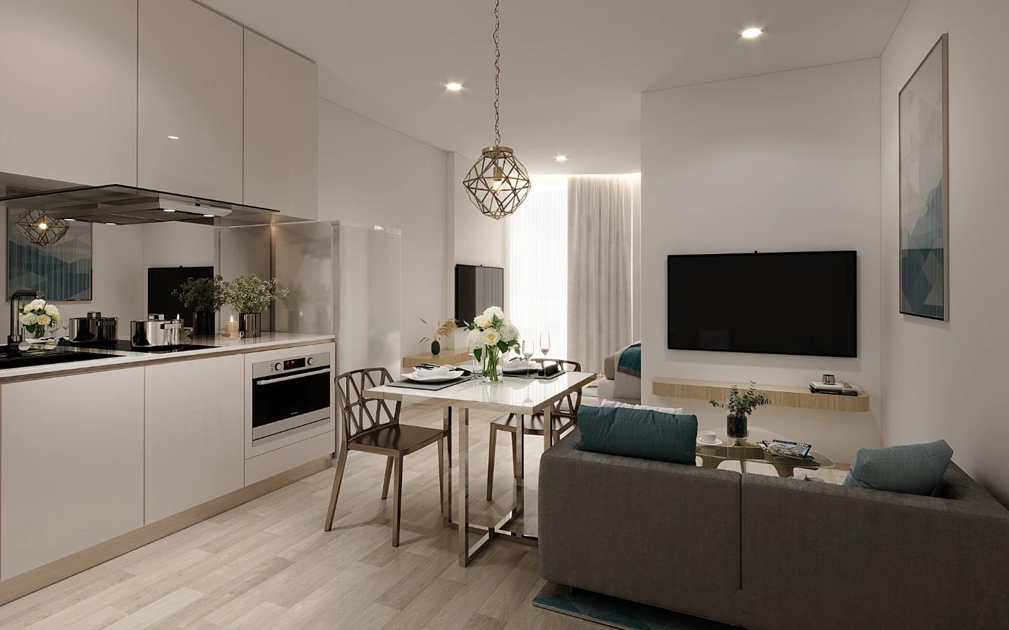 View from Sea View Studio Apartment in Aura Condominium, Chalong