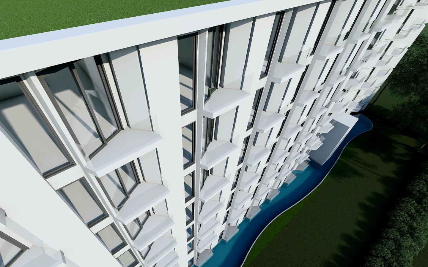 Interior view of One-Bedroom Sea View Apartment in Aura Condominium, Chalong