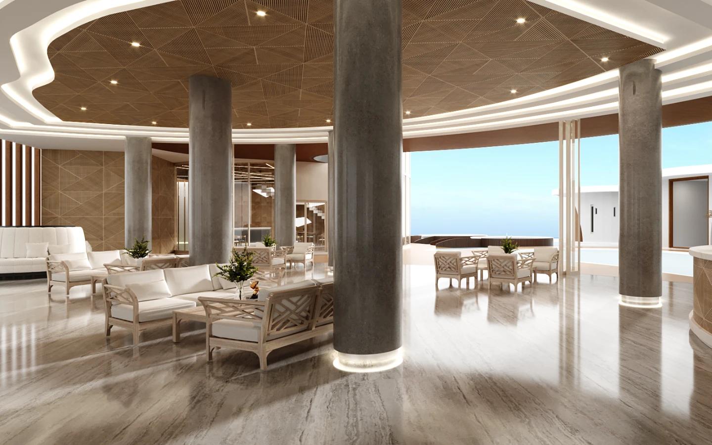 Interior view of One-Bedroom Sea View Apartment in Aura Condominium, Chalong