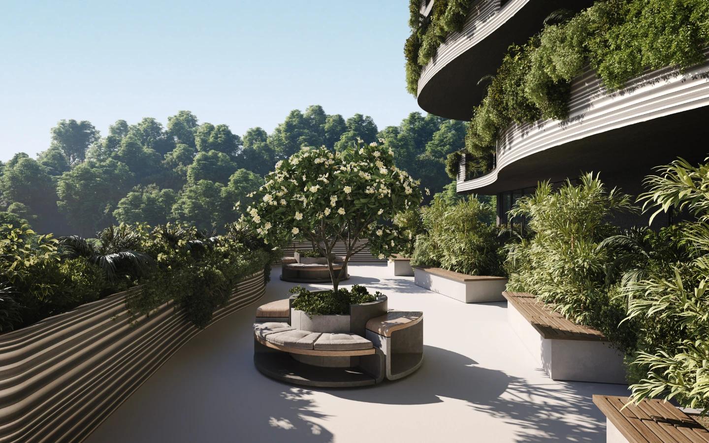 Interior view of Two Bedroom Apartment for Sale at Sunny Moon, Naiharn