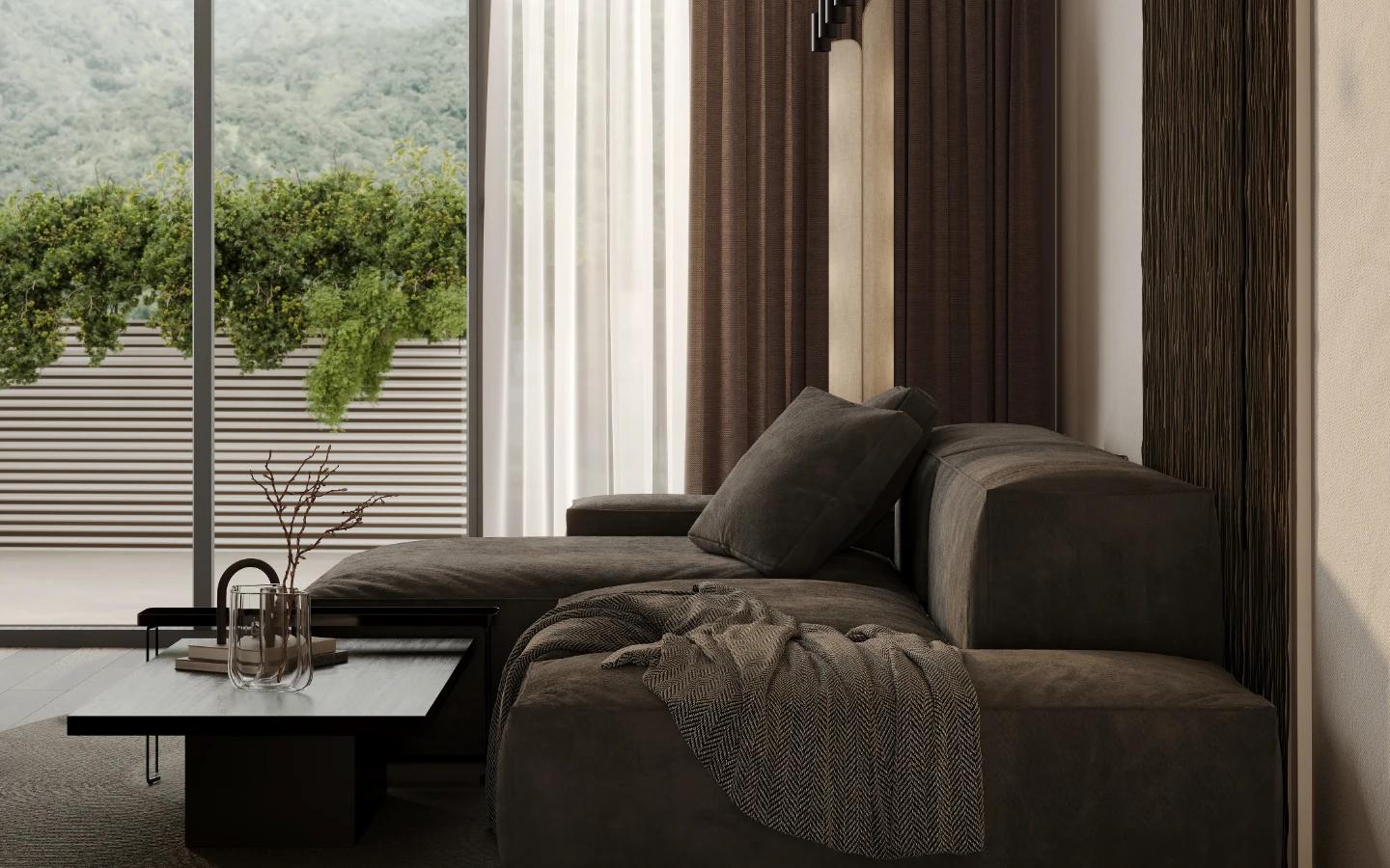 Interior view of Two Bedroom Apartment for Sale at Sunny Moon, Naiharn
