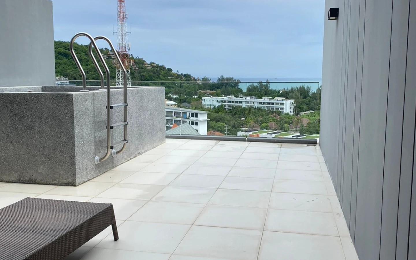 Interior view of Large 1-Bedroom Sea View Condo for Sale at Panora Mida Grande Surin - D502