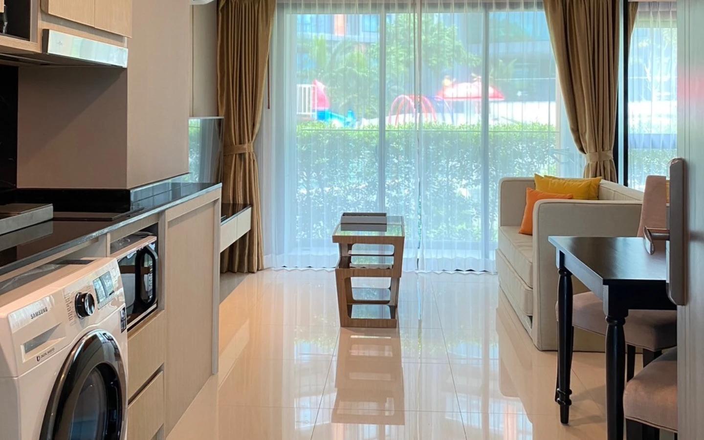 Interior view of One Bedroom Condo for Sale at Panora Mida Grande Surin - D512