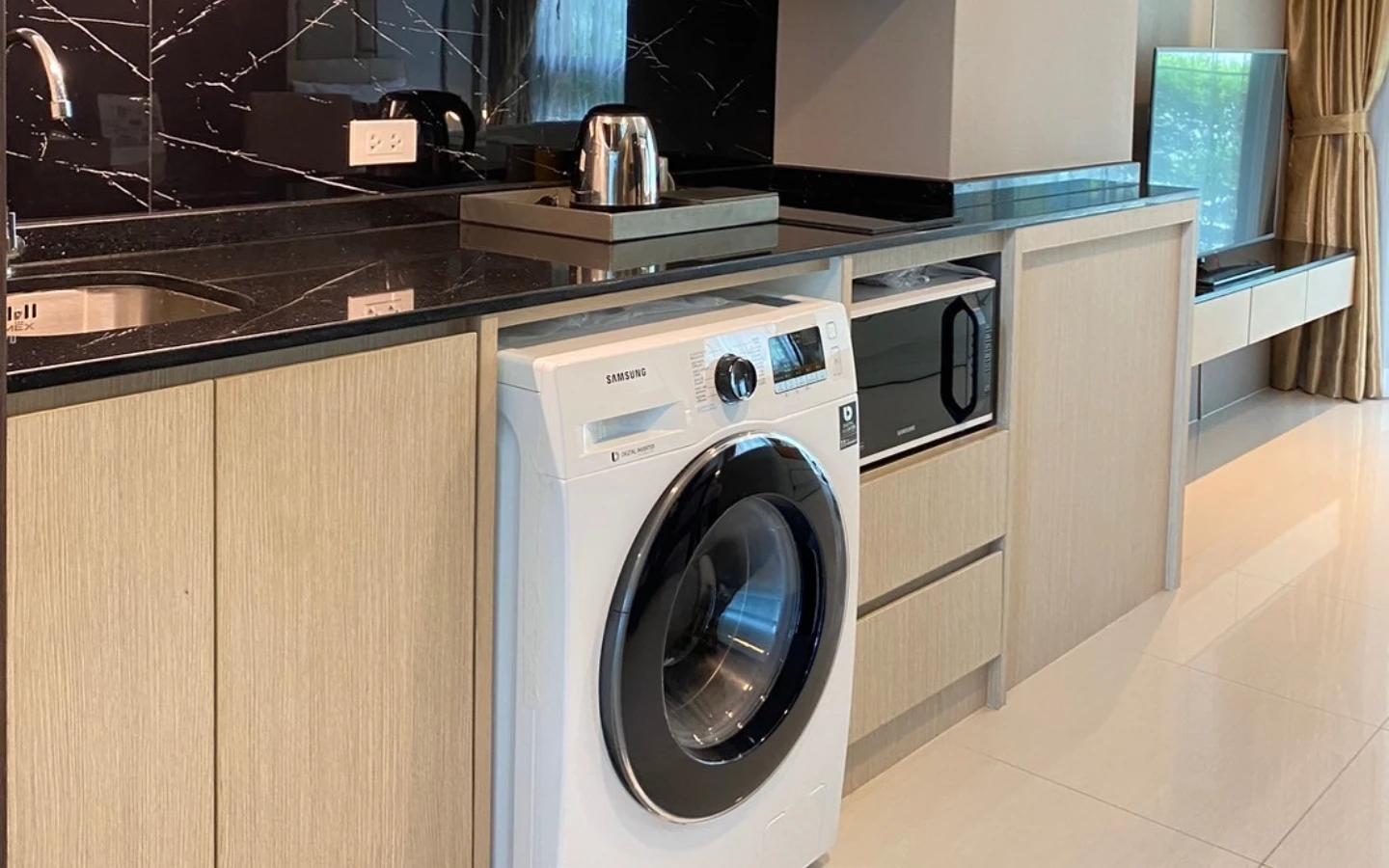 Interior view of One Bedroom Condo for Sale at Panora Mida Grande Surin - D512