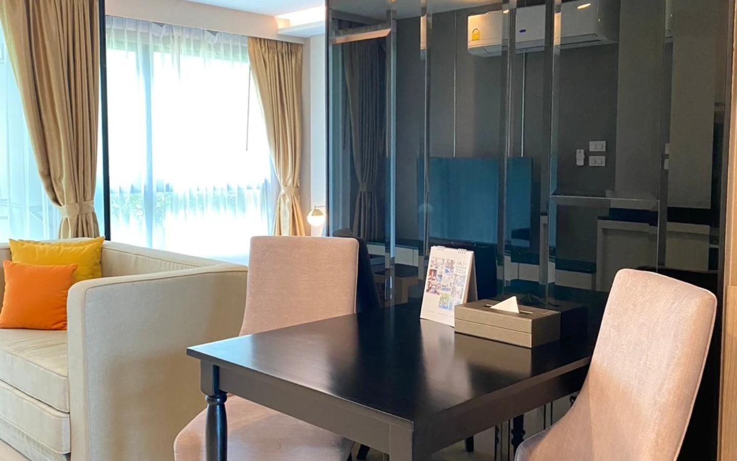 Interior view of One Bedroom Condo for Sale at Panora Mida Grande Surin - D512