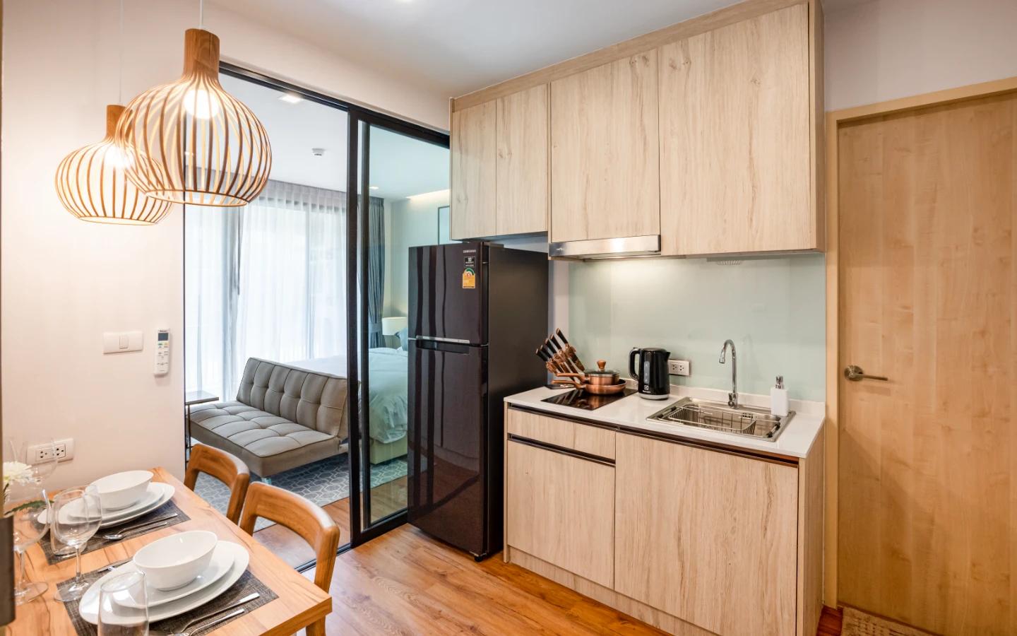 Interior view of Deluxe 1 Bedroom Apartment for Sale at Proud Condominium