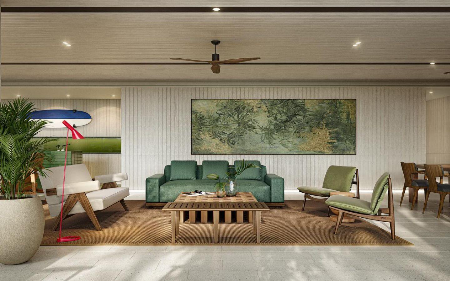 Interior view of Spacious 2 Bedroom Apartment for Sale at Surfhouse Bangtao