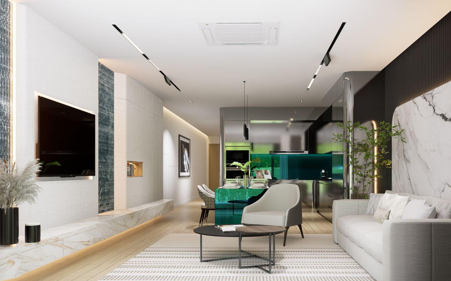 Interior view of 2 Bedroom Luxurious Corner Residence for Sale at Sole Mio Residences