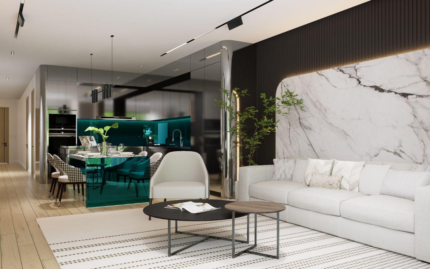Interior view of 2 Bedroom Luxurious Corner Residence for Sale at Sole Mio Residences