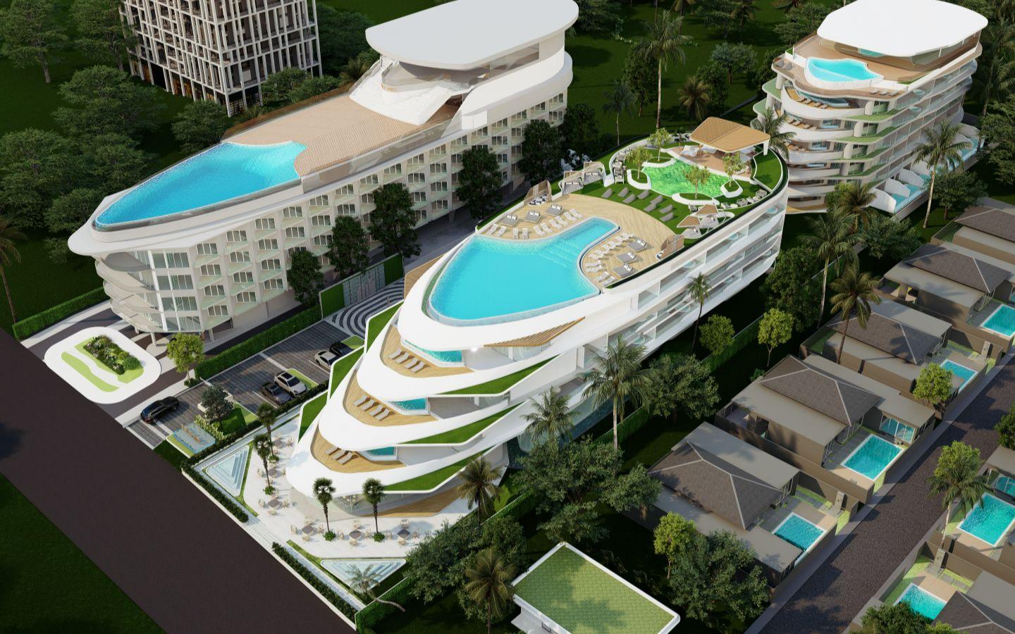 Interior view of 2 Bedroom Apartment for Sale at Sole Mio Residences, Bangtao