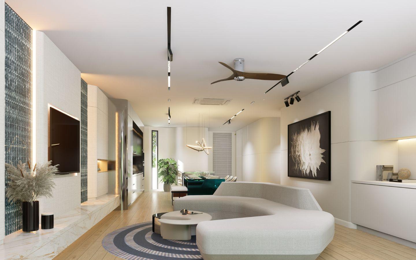 Interior view of 2 Bedroom Apartment for Sale at Sole Mio Residences, Bangtao