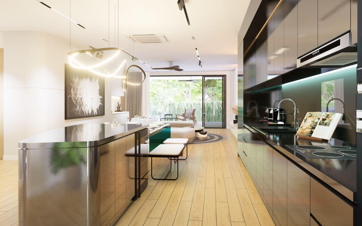 Interior view of 2 Bedroom Apartment for Sale at Sole Mio Residences, Bangtao