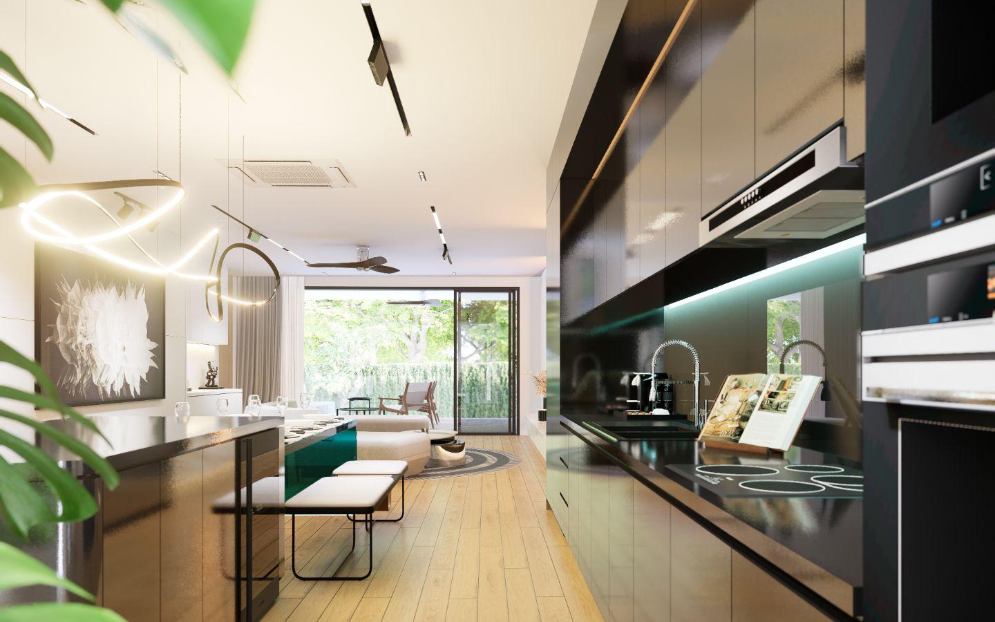 Interior view of 2 Bedroom Apartment for Sale at Sole Mio Residences, Bangtao