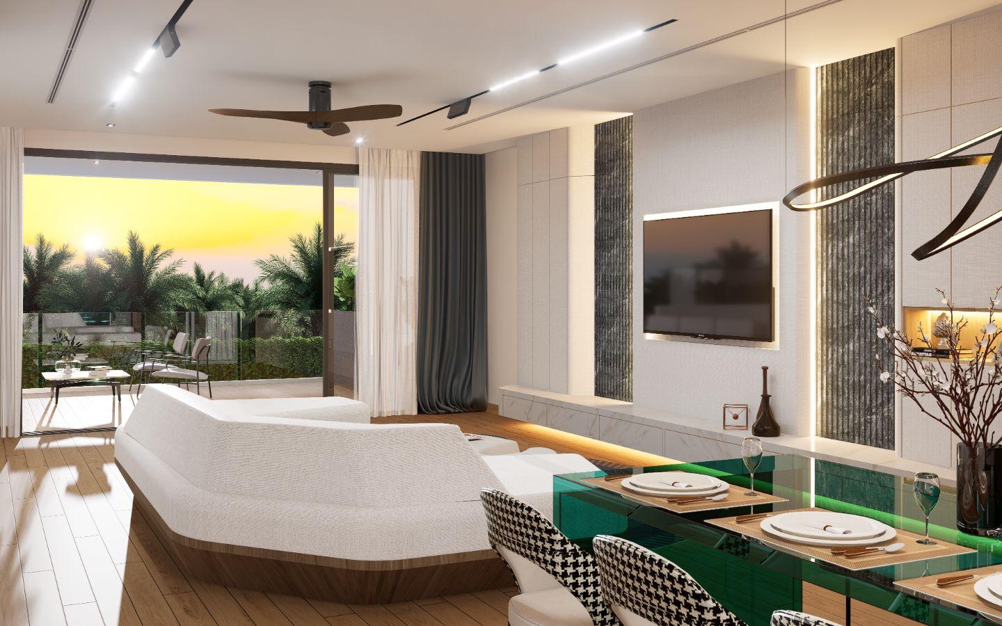 Interior view of 2 Bedroom Apartment for Sale at Sole Mio Residences, Bangtao
