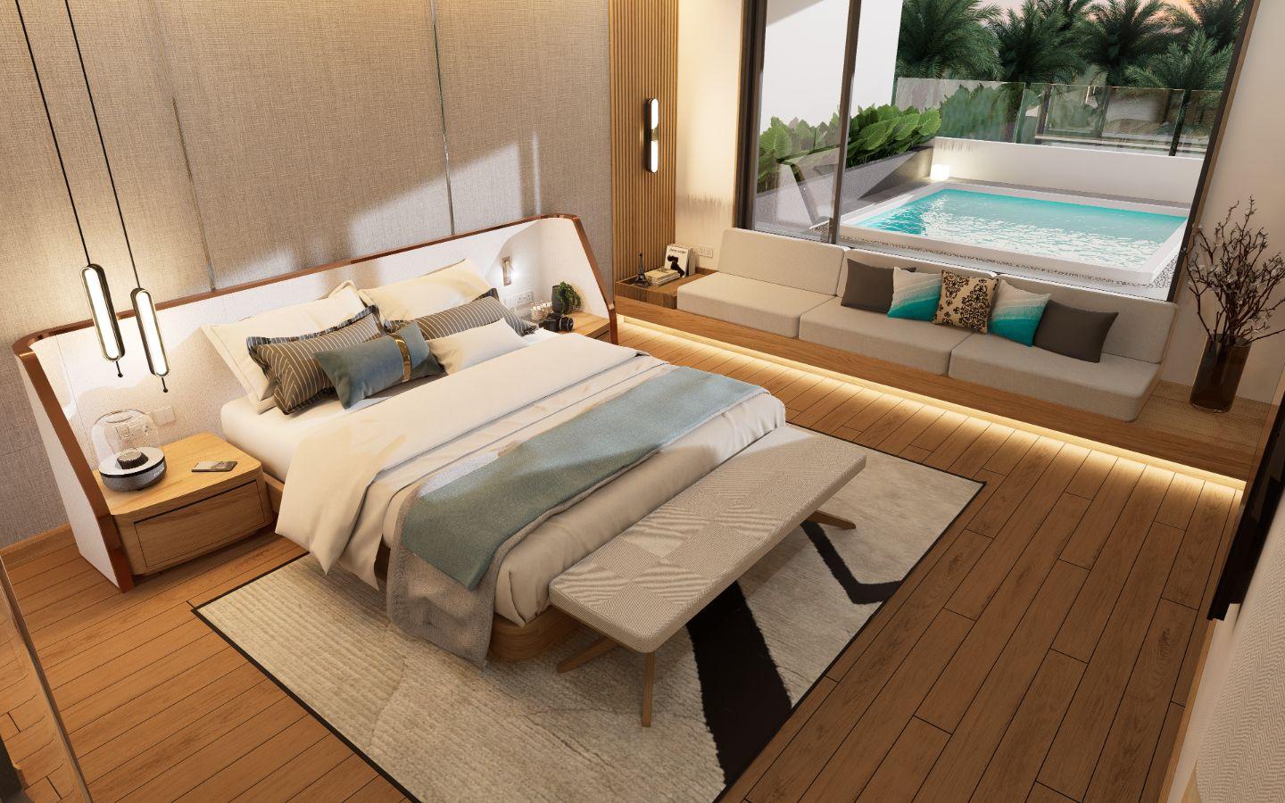 Interior view of 2 Bedroom Apartment for Sale at Sole Mio Residences, Bangtao