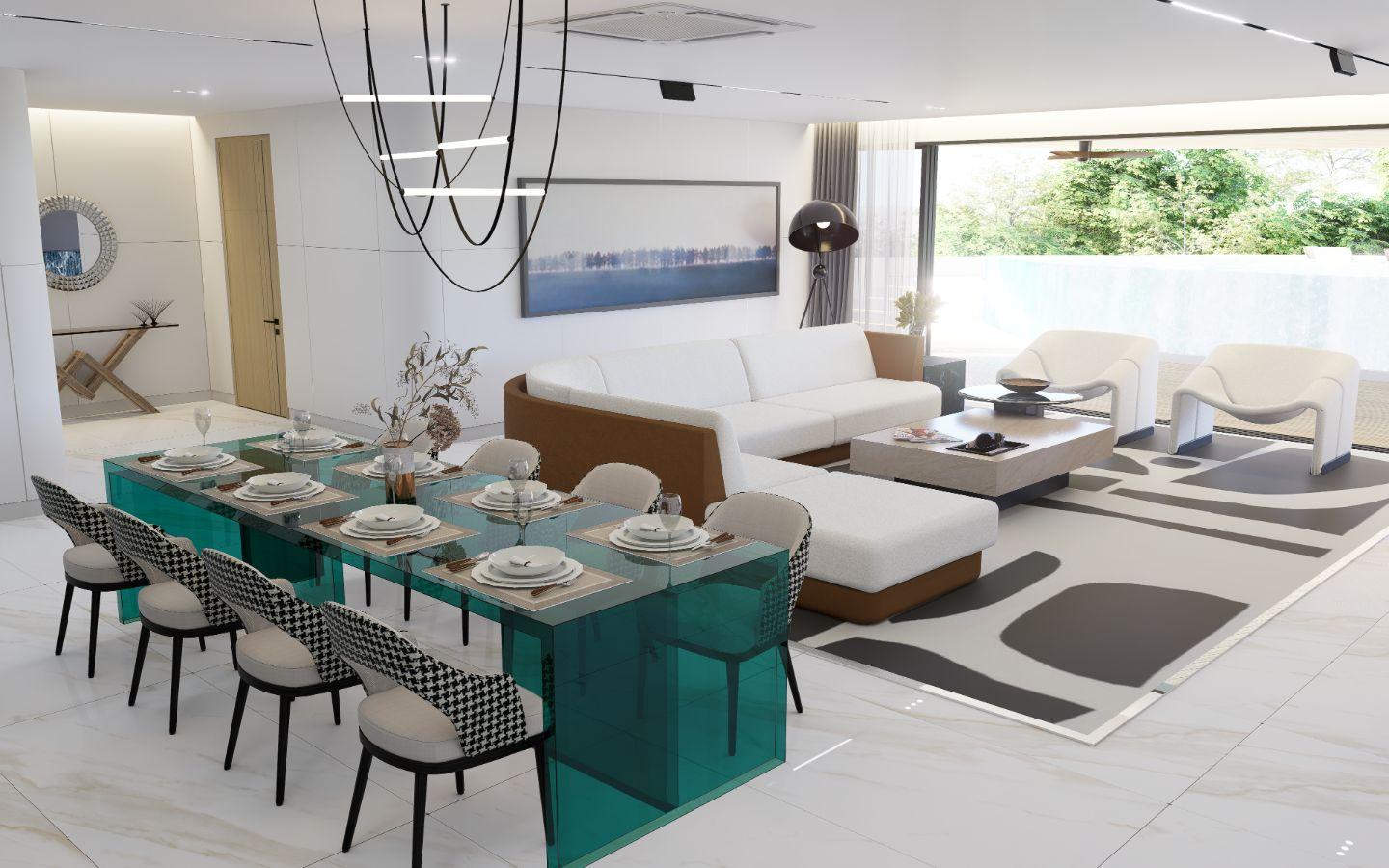 Interior view of 3 Bedroom Luxury Condo for Sale at Sole Mio Residences, Bangtao