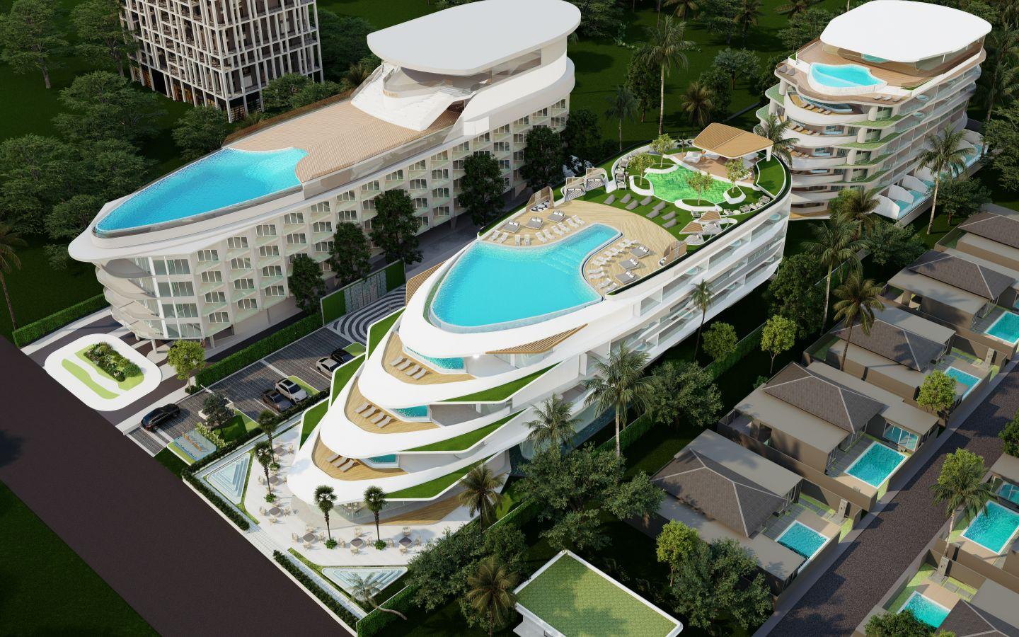 Interior view of 3 Bedroom Luxury Condo for Sale at Sole Mio Residences, Bangtao