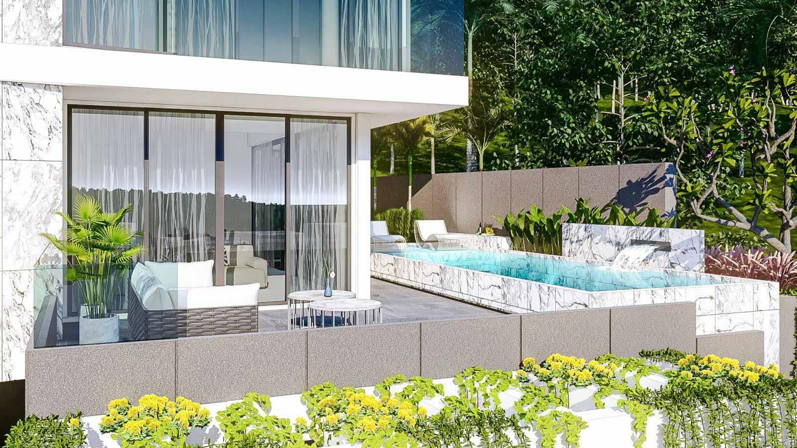 Exterior view of Pool Villa for Sale in Mali Thai Villas, Kata Beach - 3-Bedroom Type A - 5% Guaranteed for 3 Years
