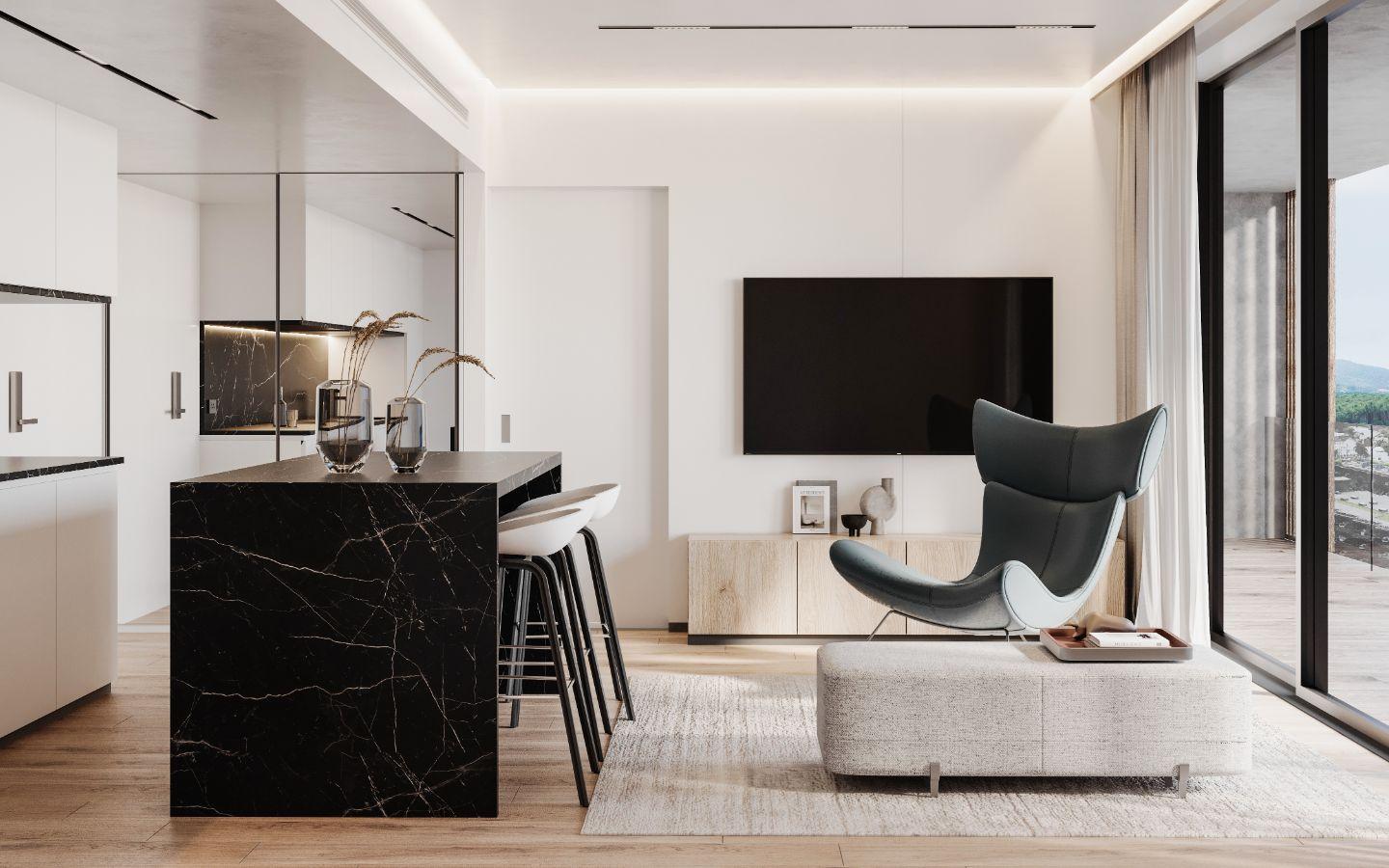 Interior view of 2 Bedroom Duplex Apartment for Sale at Essence Condo by Harmony, Rawai