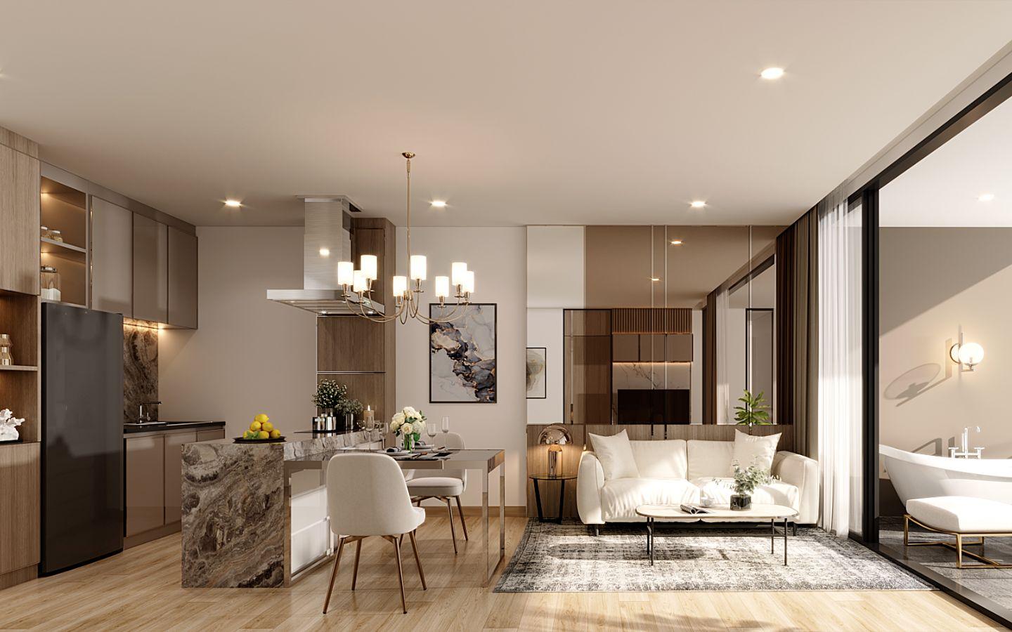 Interior view of Large 1 Bedroom Condo for Sale at The Balance Condo, Kata