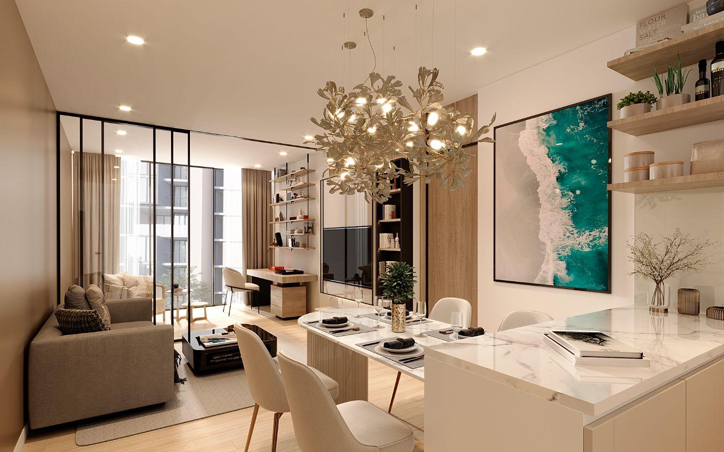 Interior view of 2 Bedroom Apartment for Sale at The Balance by the Beach Condo, Kata