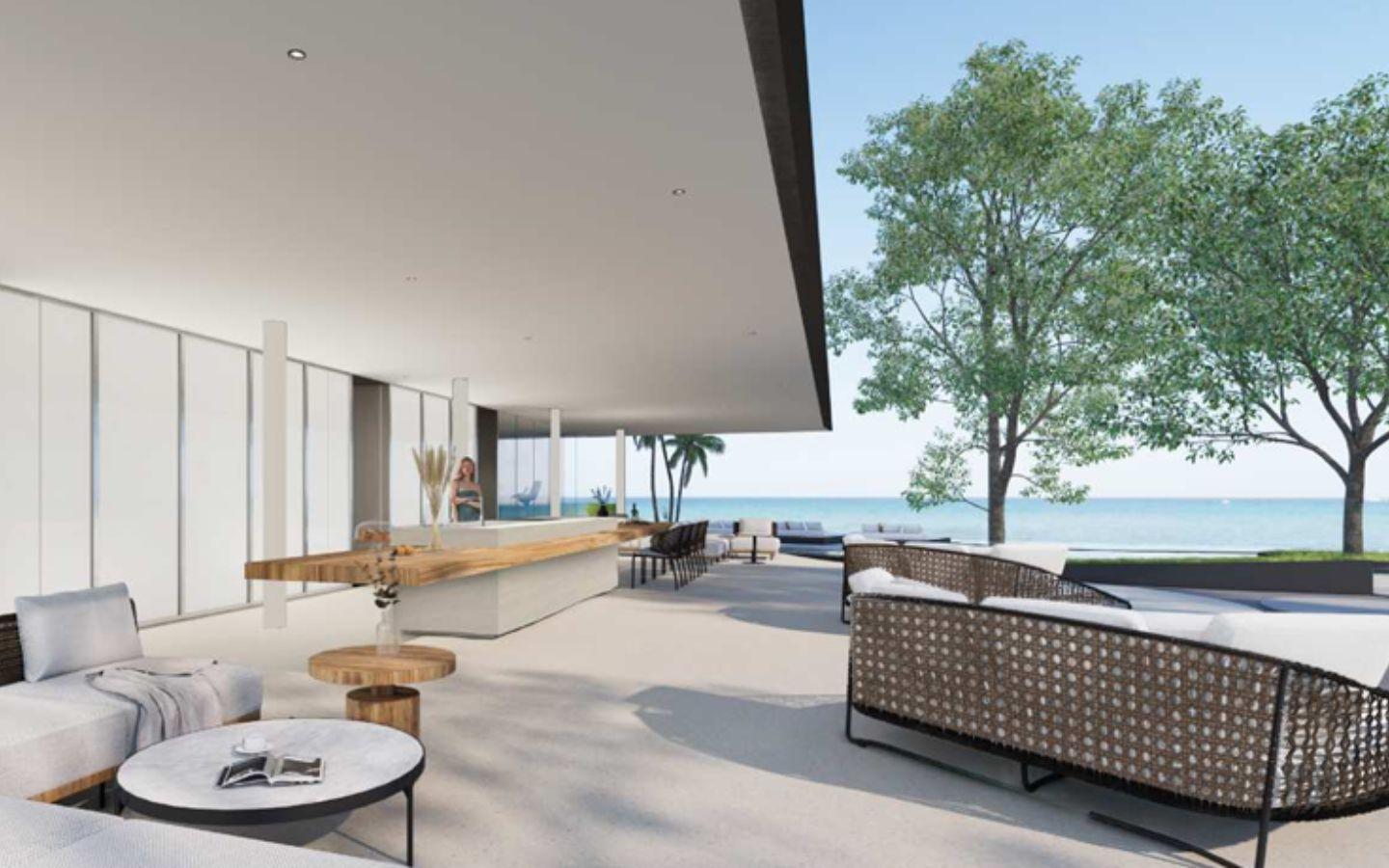 Exterior view of Luxury Beachfront 4 Storey Sea Theatre Villa in Phuket - Amethyst