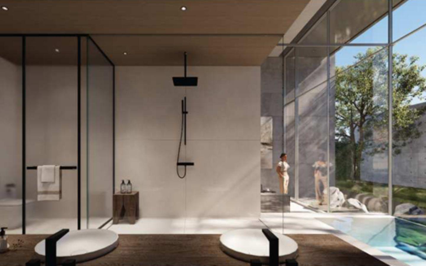 Interior view of Absolute Beachfront 4 Bedroom Luxury Villa Sea Theatre - Emerald