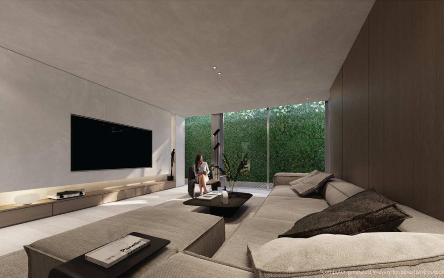 Interior view of Absolute Beachfront 4 Bedroom Luxury Villa Sea Theatre - Emerald