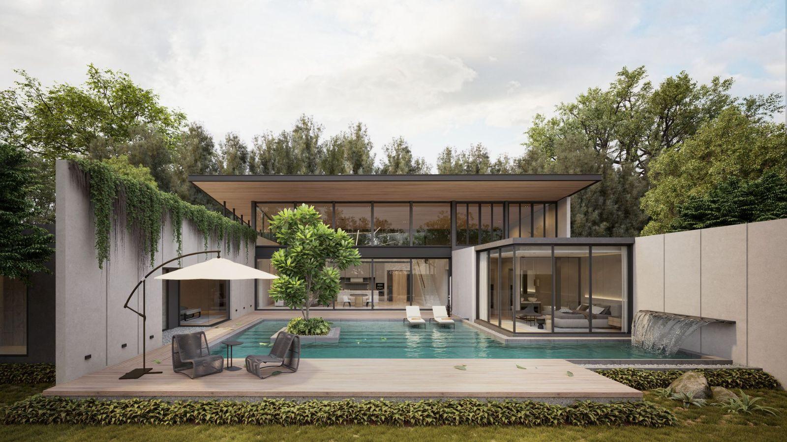Interior view of 3 Bedroom Pearl Type Luxurious Poetry Villas Walking Distance to Bangtao Beach