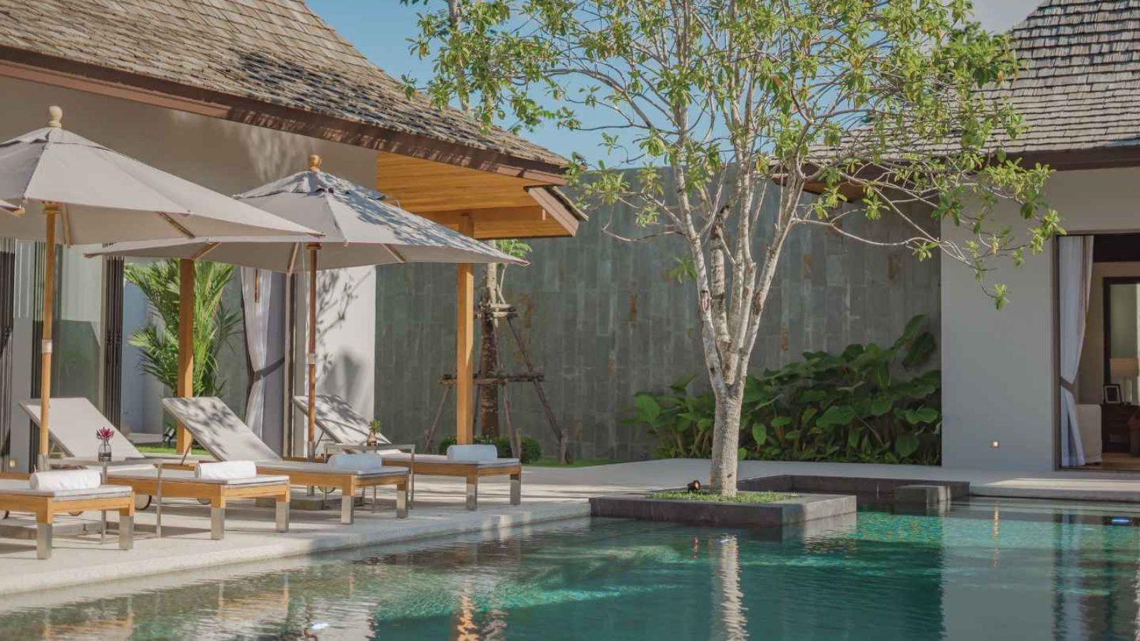 Interior view of Magnificent 4-Bedroom Anchan Indigo Pool Villa for Sale