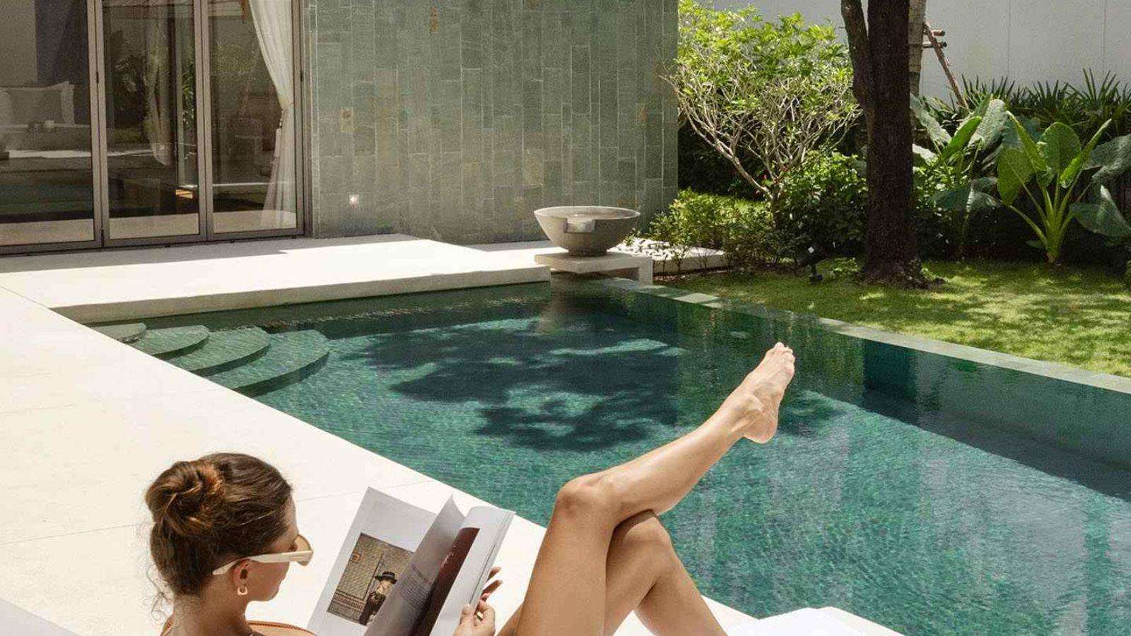 Interior view of Magnificent 4-Bedroom Anchan Indigo Pool Villa for Sale