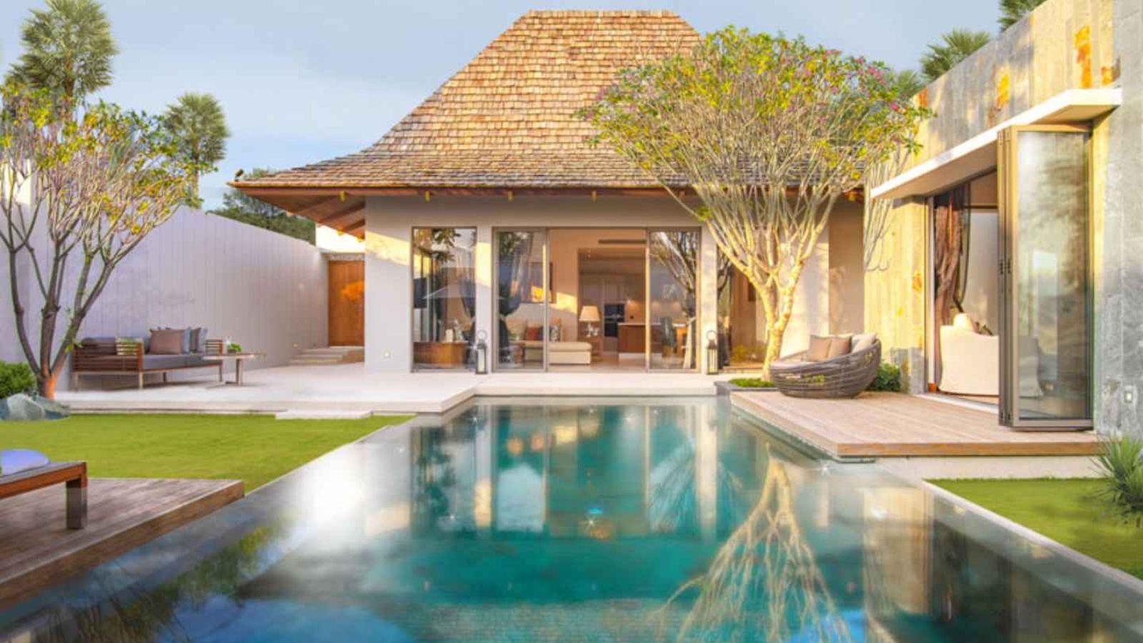 Interior view of Magnificent 4-Bedroom Anchan Indigo Pool Villa for Sale