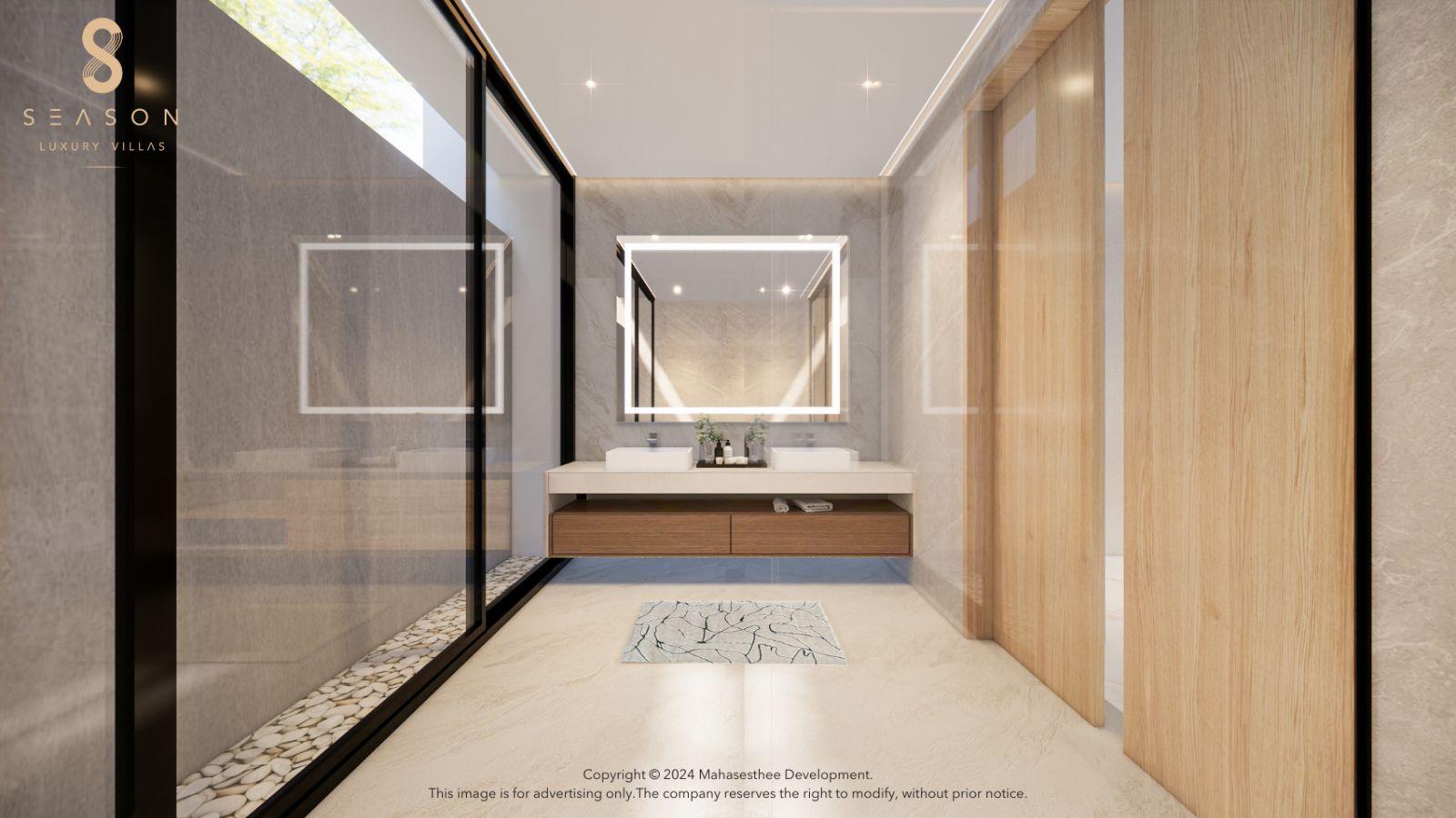 Interior view of 4 Bedroom Private Pool Villa for Sale at 8 Season, Layan