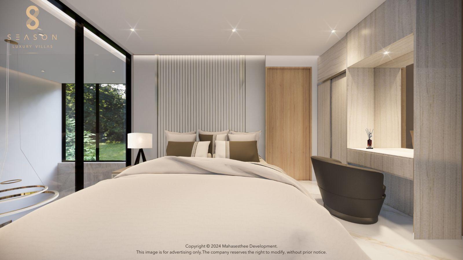 Interior view of 5 Bedroom Private Pool Villa for Sale at 8 Season, Layan