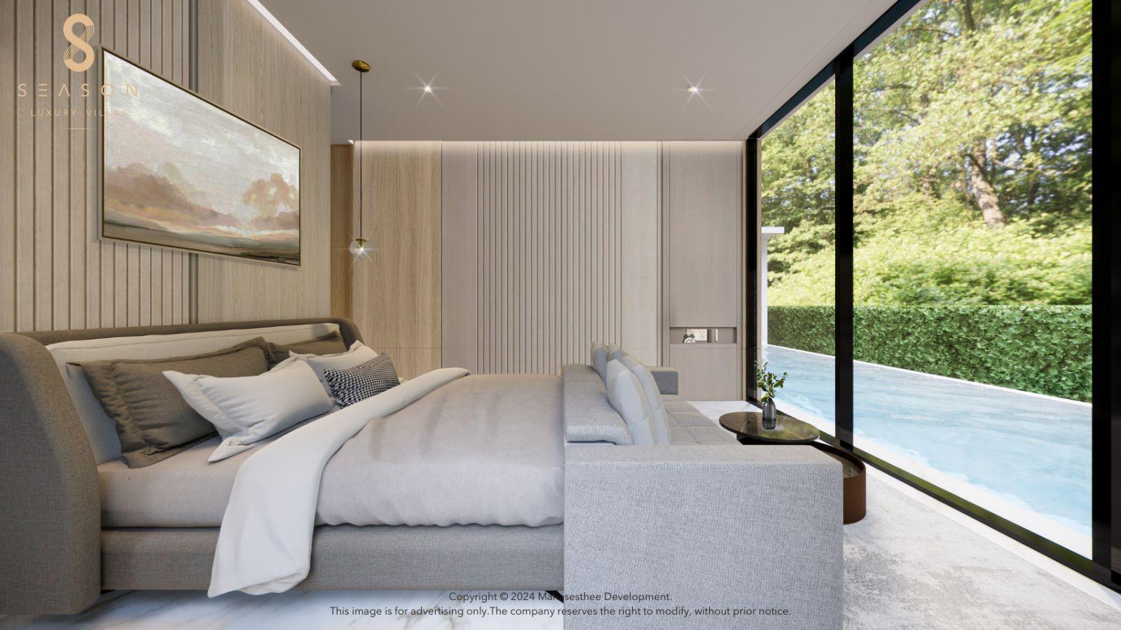 Interior view of 5 Bedroom Private Pool Villa for Sale at 8 Season, Layan