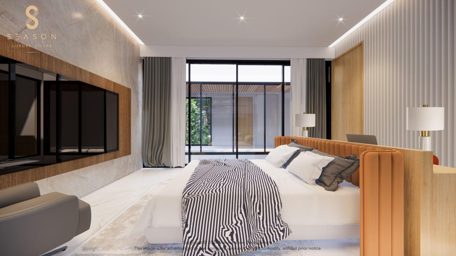 Interior view of 5 Bedroom Private Pool Villa for Sale at 8 Season, Layan