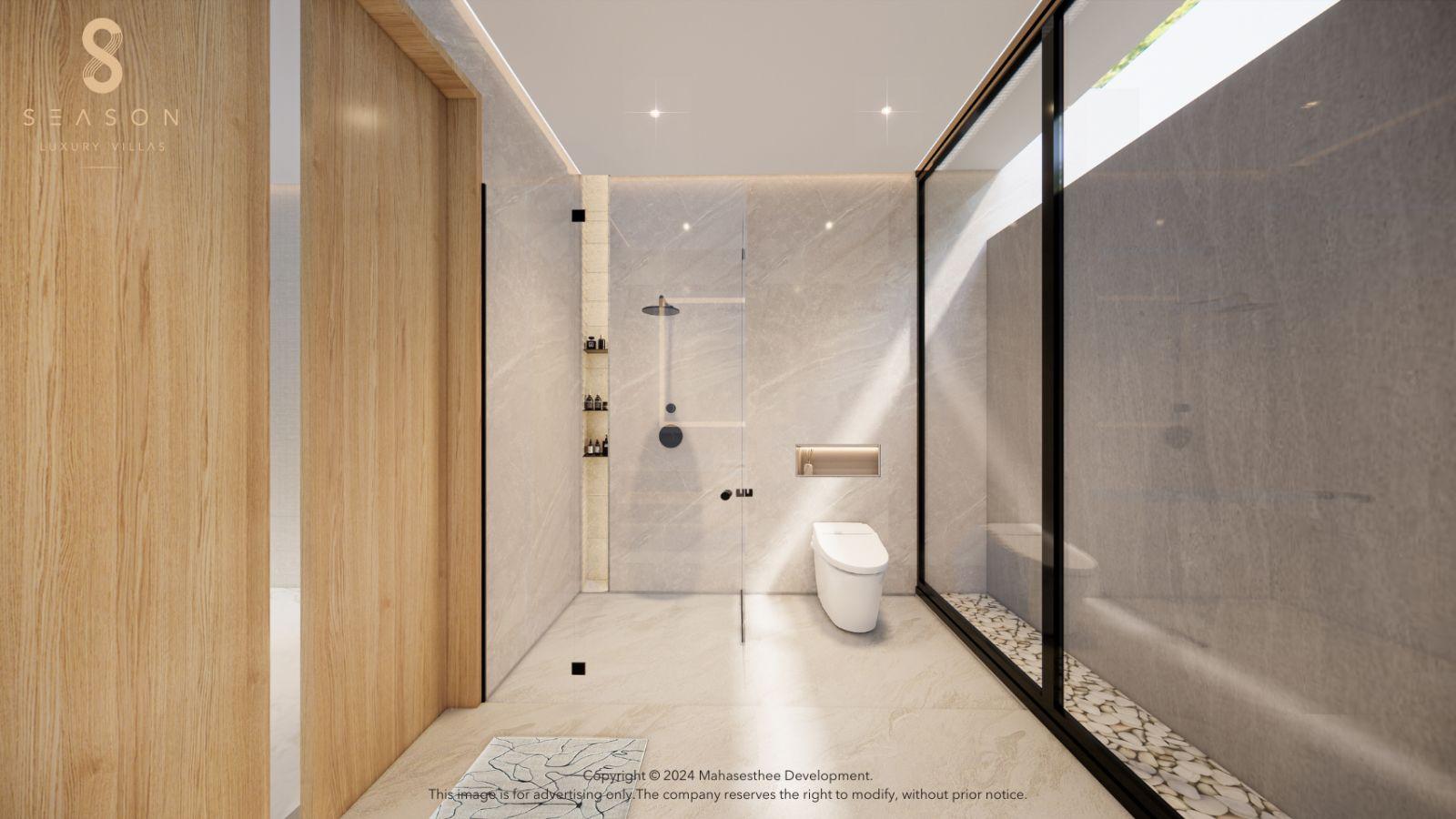 Interior view of 5 Bedroom Private Pool Villa for Sale at 8 Season, Layan