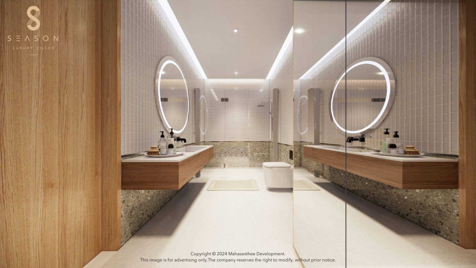 Interior view of 5 Bedroom Private Pool Villa for Sale at 8 Season, Layan