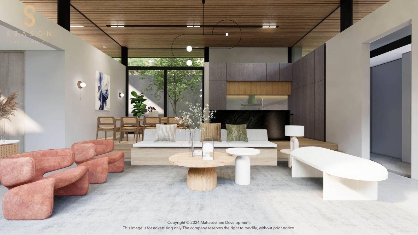 Interior view of 3 Bedroom Luxurious Stand Alone Autumn Villa by 8 Season Villas