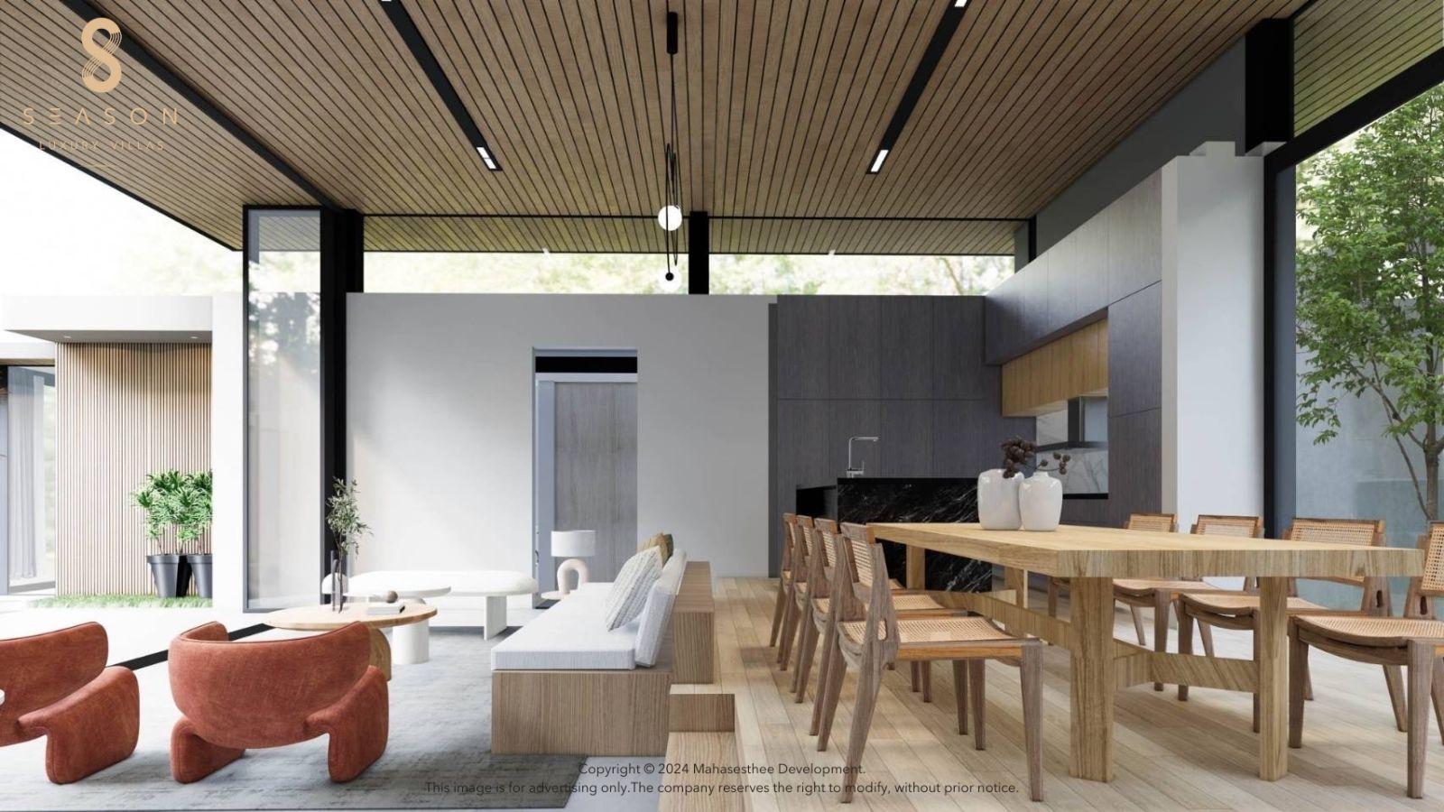 Interior view of 3 Bedroom Luxurious Stand Alone Autumn Villa by 8 Season Villas