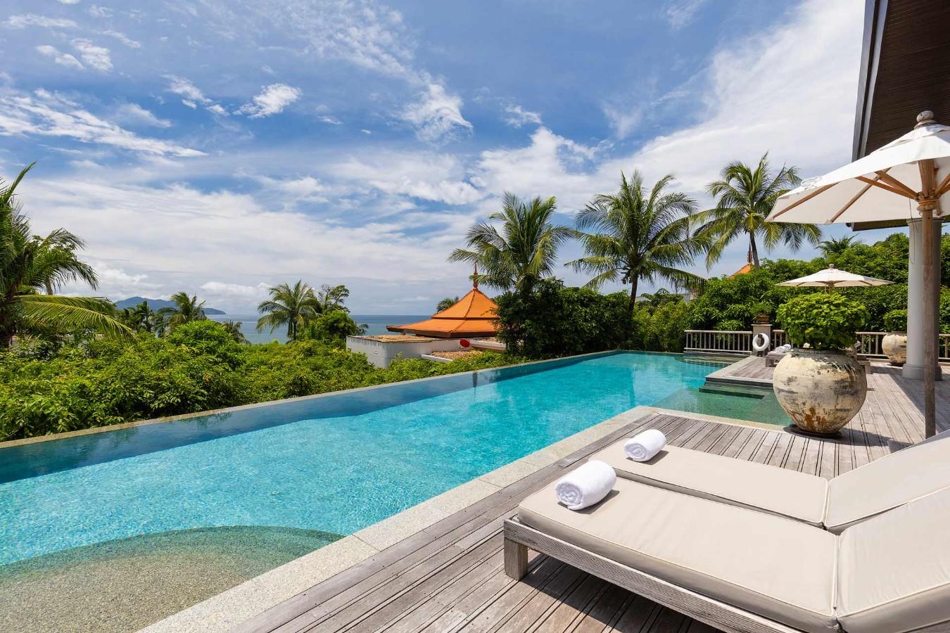 Interior view of Panoramic Sea View 3 Bedroom Luxury Villa at Trisara, Phuket