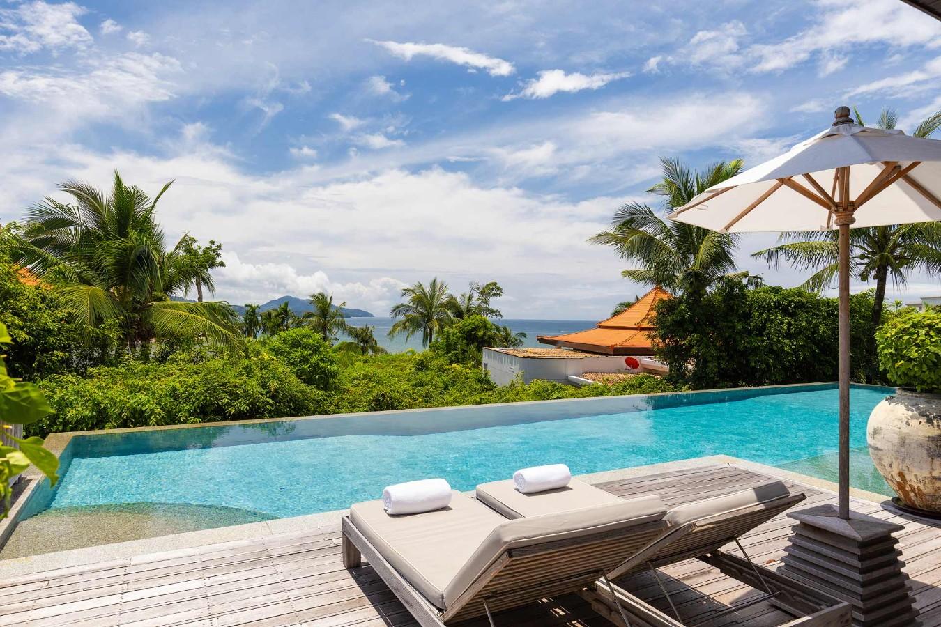 Interior view of Panoramic Sea View 3 Bedroom Luxury Villa at Trisara, Phuket