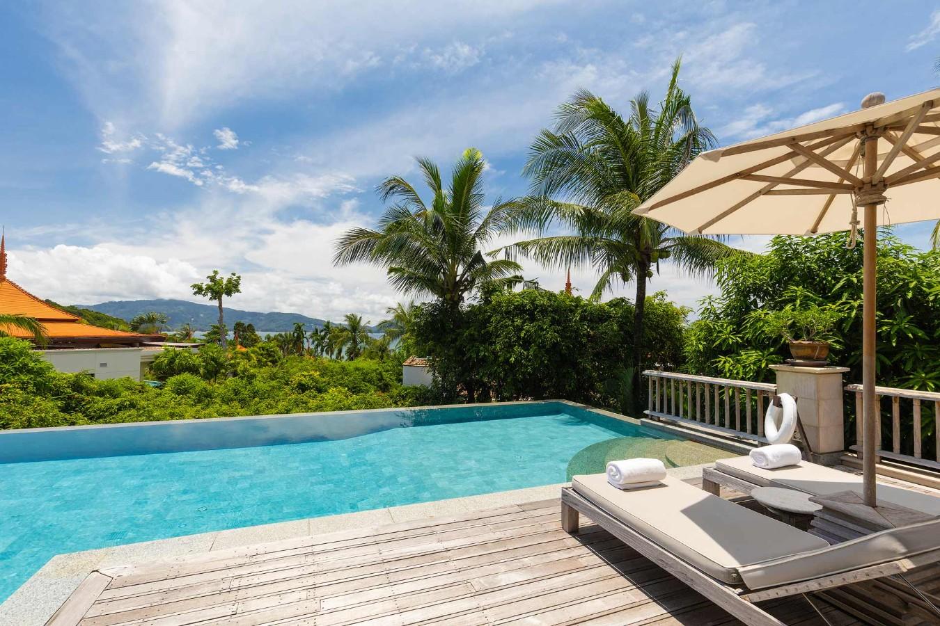 Interior view of Panoramic Sea View 3 Bedroom Luxury Villa at Trisara, Phuket